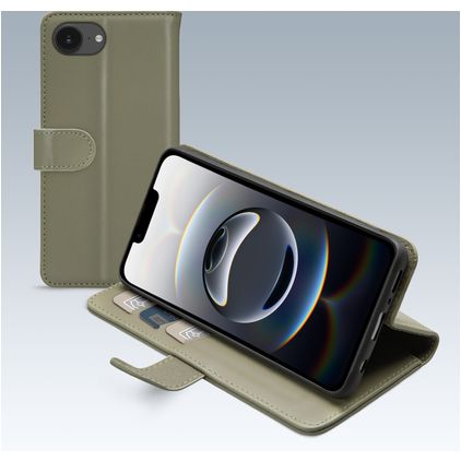 Mobilize Premium Gelly iPhone 16e Étui Portefeuille - Vert