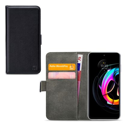 Mobilize Classic Gelly Wallet Housse Motorola Edge 20 Lite Etui Porte-Monnaie - Noir