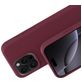Mobiparts Coque iPhone 16 Pro Max Coque arrière en Silicone - Plum Red
