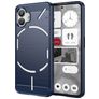 Mobigear Brushed Slim Coque Nothing Phone (2) Coque arrière en TPU Souple - Bleu