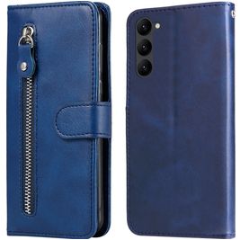 Mobigear Zipper Housse Samsung Galaxy S23 Etui Porte-Monnaie - Bleu Mobigear Zipper Housse Samsung Galaxy S23 Etui Porte-Monnaie - Bleu