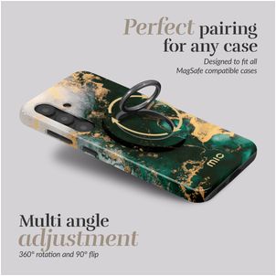 MIO Holder MagSafe Bague téléphone - Green Marble Universel