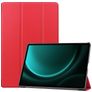 Mobigear Tri-Fold Coque Samsung Galaxy Tab S9 FE Plus Etui + Porte-crayon - Rouge