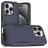 Mobigear Heavy Armor iPhone 16 Pro Plastique rigide Coque arrière Antichoc - Bleu foncé