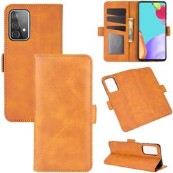 Mobigear Slim Magnet Housse Samsung Galaxy A52s 5G Etui Porte-Monnaie - Cognac
