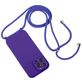 Mobigear Lanyard iPhone 15 Pro Coque avec cordon en Silicone - Violet