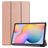 Mobigear Tri-Fold Coque Samsung Galaxy Tab S6 Lite Etui - Rose doré