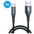 Mobigear Nylon - Câble USB-A vers USB-C 1 mètre - Noir