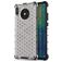 Mobigear Honeycomb Coque Huawei Mate 30 Coque arrière Rigide Anti-Chocs - Blanc