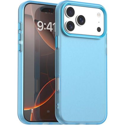 Mobigear Crystal Coque iPhone 18 Pro Coque arrière Rigide - Bleu