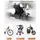 Mobigear Silicone Support Vélo Guidon Pince Universel (max 15 cm x 8 cm) - Noir