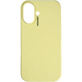 Nudient Base Coque iPhone 16 Plus Coque arrière en Silicone - Pale Yellow