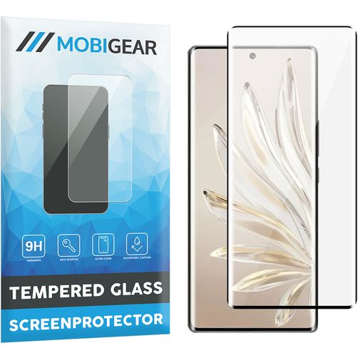 Mobigear Premium HONOR 70 Verre trempé Protection d'écran - Compatible coque - Noir