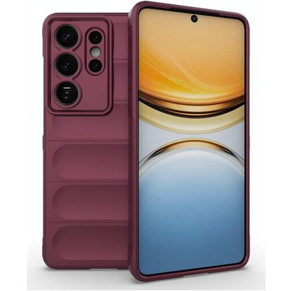 Mobigear Bumpy Samsung Galaxy S26 Ultra TPU souple Coque arrière - Wine Red