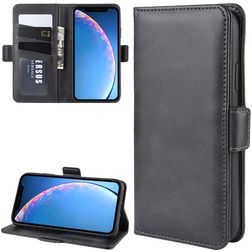Mobigear Slim Magnet iPhone 11 Étui Portefeuille - Noir