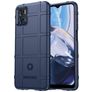 Mobigear Rugged Shield Coque Motorola Moto E22 Coque arrière en TPU Souple Anti-Chocs - Bleu
