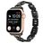 Mobigear Paris Bracelet Acier Apple Watch Fermeture boucle déployante - 42/41/40/38 mm - Noir