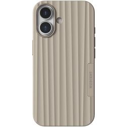 Nudient Bold iPhone 17 MagSafe Plastique rigide Coque arrière - Linen Beige