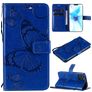 Mobigear Butterfly Housse iPhone 12 Etui Porte-Monnaie - Bleu