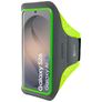 Mobiparts Comfort Fit Brassard Téléphone Samsung Galaxy S26 Brassard Coque de Sport en Neoprène - Neon Green