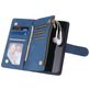 Mobigear Zipper Housse iPhone 12 Mini Etui Porte-Monnaie - Bleu
