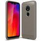 Mobigear Brushed Slim Coque Motorola Moto G7 Play Coque arrière en TPU Souple - Gris