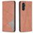 Mobigear Rhombus Slim Housse Samsung Galaxy A55 Etui - Marron