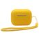 Mobigear Lanyard Coque Silicone souple pour Apple AirPods Pro 2 - Jaune