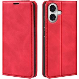 Mobigear Retro Slim Housse iPhone 17 Etui Porte-Monnaie - Rouge