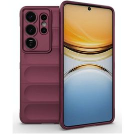 Mobigear Bumpy Coque Samsung Galaxy S26 Ultra Coque arrière en TPU Souple - Wine Red
