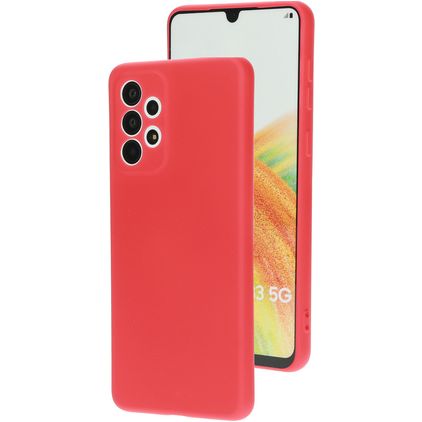 Mobiparts Samsung Galaxy A33 Silicone Coque arrière - Scarlet Red