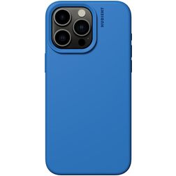 Nudient Base Coque iPhone 15 Pro Max Coque arrière en Silicone - Vibrant Blue
