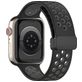 Mobigear Sport Plus Mag Bracelet Silicone Apple Watch Fermeture magnétique - 42/41/40/38 mm - Noir / Gris