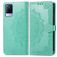Mobigear Mandala Housse Vivo V21 Etui Porte-Monnaie - Vert