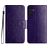 Mobigear Flowers Housse Samsung Galaxy A36 Etui Porte-Monnaie - Violet