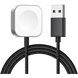 Mobigear USB-A Magnetic - Chargeur Apple Watch 1 mètre 3W 0.6A - Noir