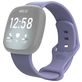 Mobigear Sport Dual Bracelet Silicone Fitbit Versa 3 Fermeture à clou et passant - Violet