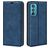 Mobigear Retro Slim Motorola Edge 30 Étui Portefeuille - Bleu foncé