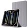 Mobigear Tri-Fold Gel Coque iPad Pro 11 Pouces (2024) Etui en TPU,Similicuir + Porte-crayon - Gris