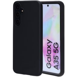 Mobiparts Coque Samsung Galaxy A35 Coque arrière en Silicone - Noir