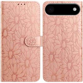 Mobigear Flowers Housse iPhone Air Etui Porte-Monnaie - Rose doré
