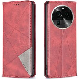 Mobigear Rhombus Slim Housse OPPO Find X6 Pro Etui - Rouge