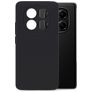 Mobilize Rubber Gelly Coque Xiaomi Redmi Note 14 Pro Coque arrière en TPU Souple - Noir