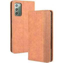 Mobigear Sensation Housse Samsung Galaxy S20 FE Etui Porte-Monnaie - Cognac