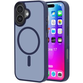 Mobiparts Hardcover Coque iPhone 17 MagSafe Coque arrière Rigide - Satin Blue