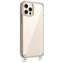 Mobigear Mix & Match Transparent iPhone 12 Pro Max TPU souple Coque avec cordon - Transparent