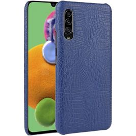 Mobigear Croco Coque Samsung Galaxy A90 Coque arrière Rigide - Bleu