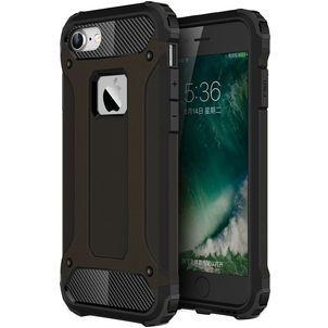 Mobigear Outdoor Coque iPhone SE (2020) Coque arrière Rigide Anti-Chocs - Noir