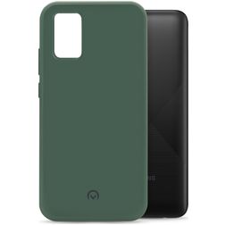 Mobilize Rubber Gelly Coque Samsung Galaxy A02s Coque arrière en TPU Souple - Matt Green