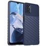 Mobigear Groove Coque Motorola Moto E22i Coque arrière en TPU Souple - Bleu